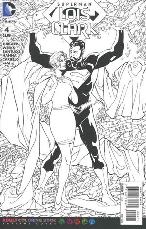 Superman: Lois And Clark #4 (Adult Coloring Book Variant Cover)