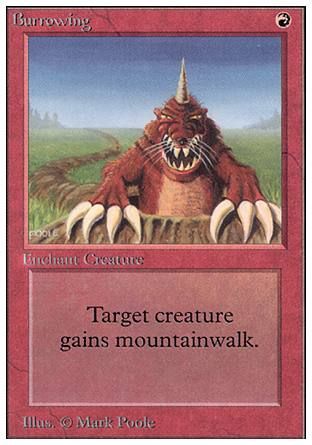 Burrowing (Unlimited) Trading Card