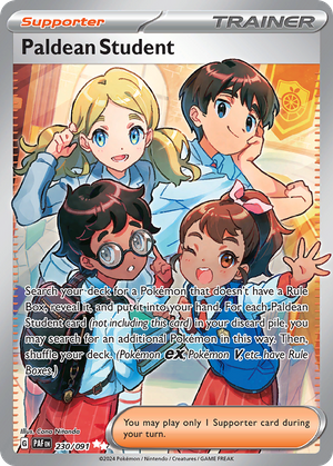 Paldean Student (Trainer: Supporter) (230/91) - Paldean Fates