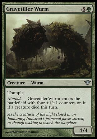 Gravetiller Wurm (Dark Ascension) Trading Card