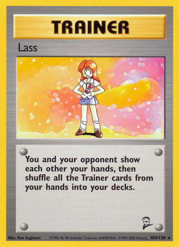 Lass (104/130) - Base Set 2 Pokémon Card