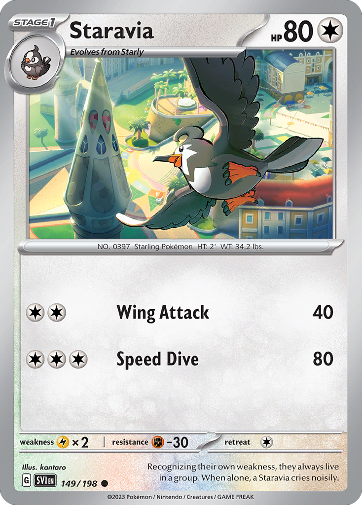 Staravia (149/198) - Scarlet & Violet Pokémon Card