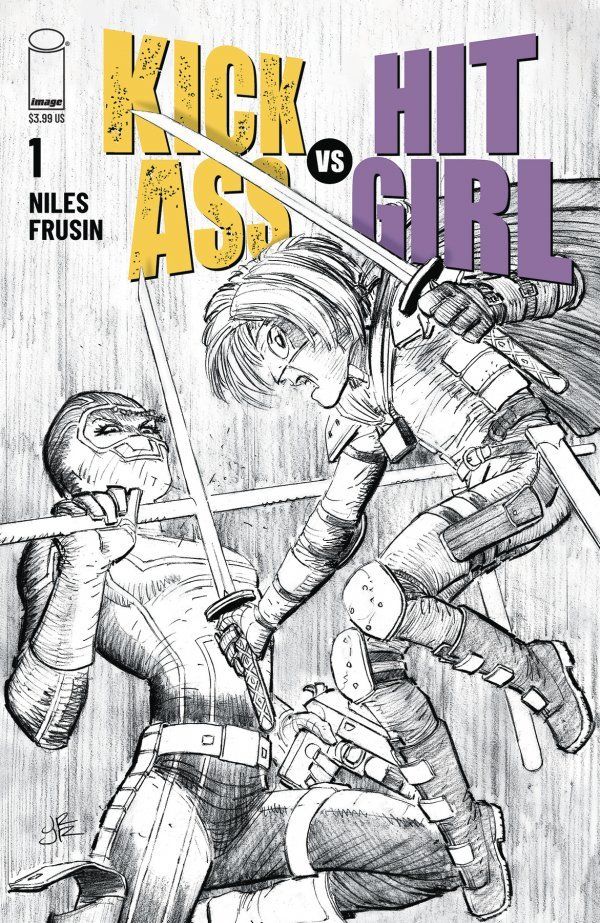 Kick-Ass vs Hit-Girl #1 (Cover B B&w Romita Jr)