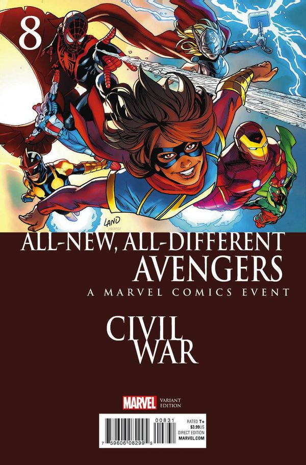 All New All Different Avengers #8 (Mayhew Civil War Variant Aso)