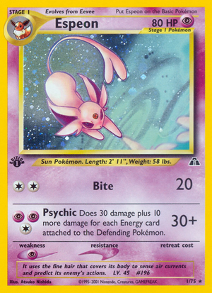 Espeon (1/75) - Neo Discovery (1st Edition)