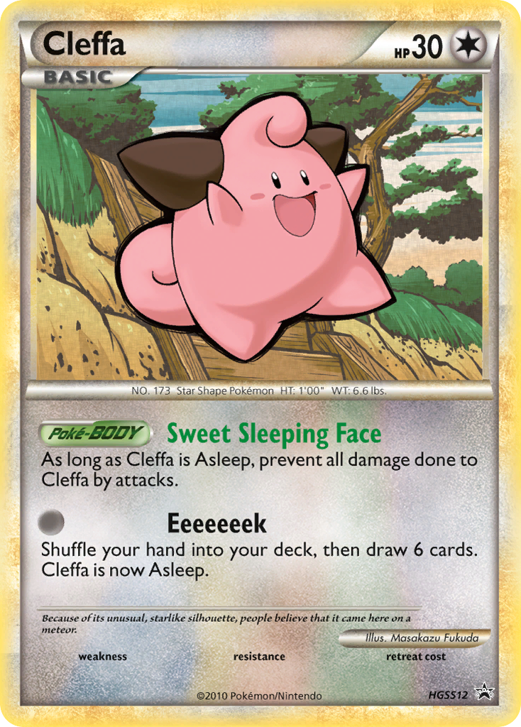 Cleffa (HGSS12) - HGSS Black Star Promos Pokémon Card