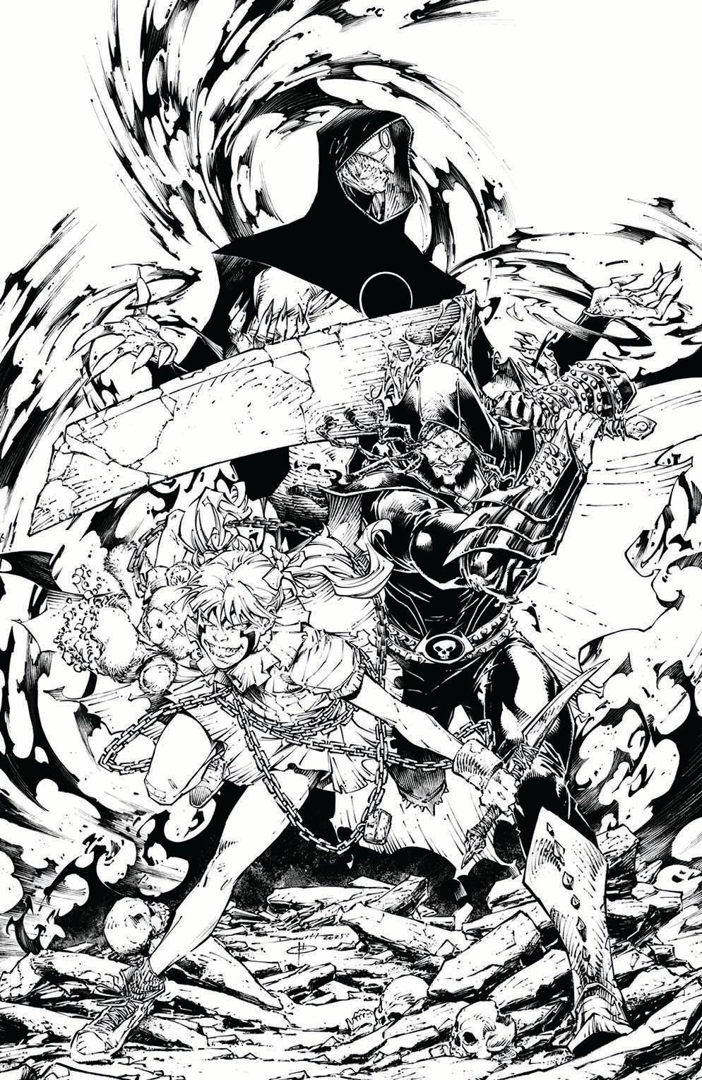 The Curse Of Sherlee Johnson #6 (Cvr C Brett Booth B&W Virgin Variant) Comic