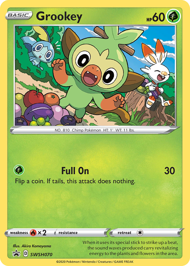 Grookey (SWSH070) - SWSH Black Star Promos Pokémon Card