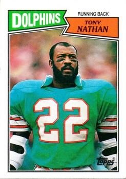Tony Nathan 1987 Topps #235 Sports Card