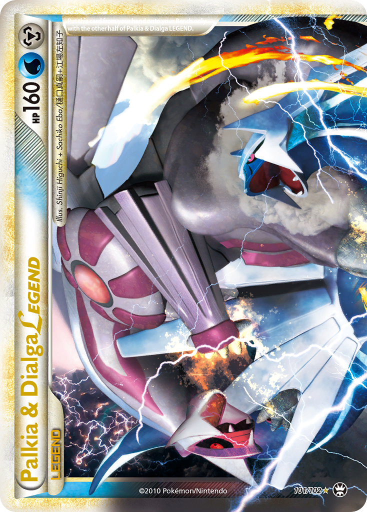 Palkia & Dialga LEGEND (101/102) - HS—Triumphant Pokémon Card