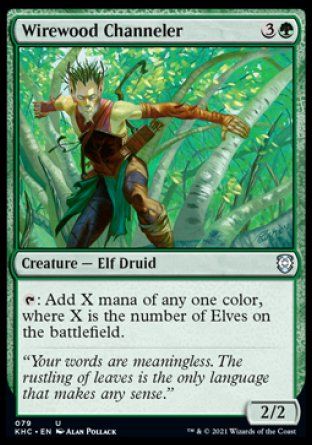 Wirewood Channeler (Kaldheim Commander Decks) Trading Card