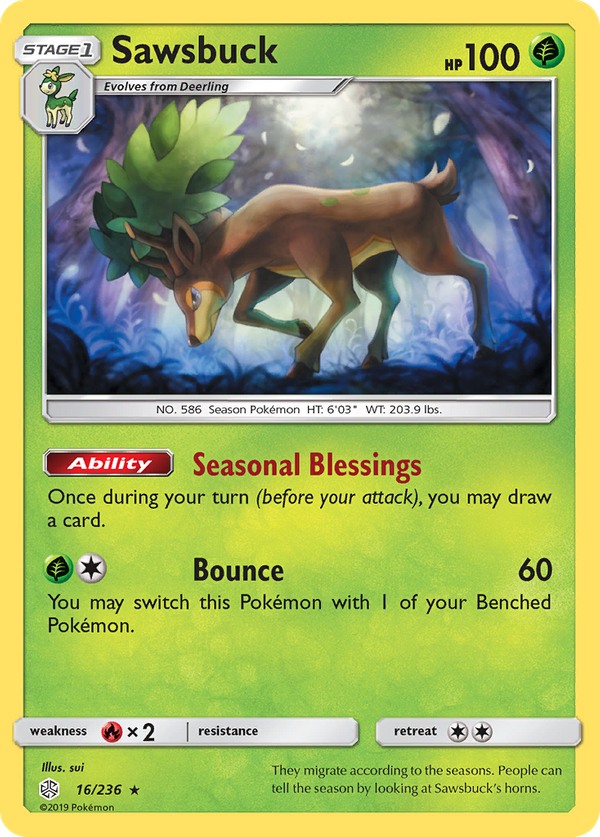 Sawsbuck (16/236) - Cosmic Eclipse