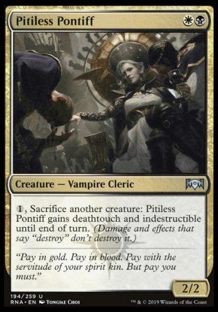 Pitiless Pontiff (Ravnica Allegiance) Trading Card