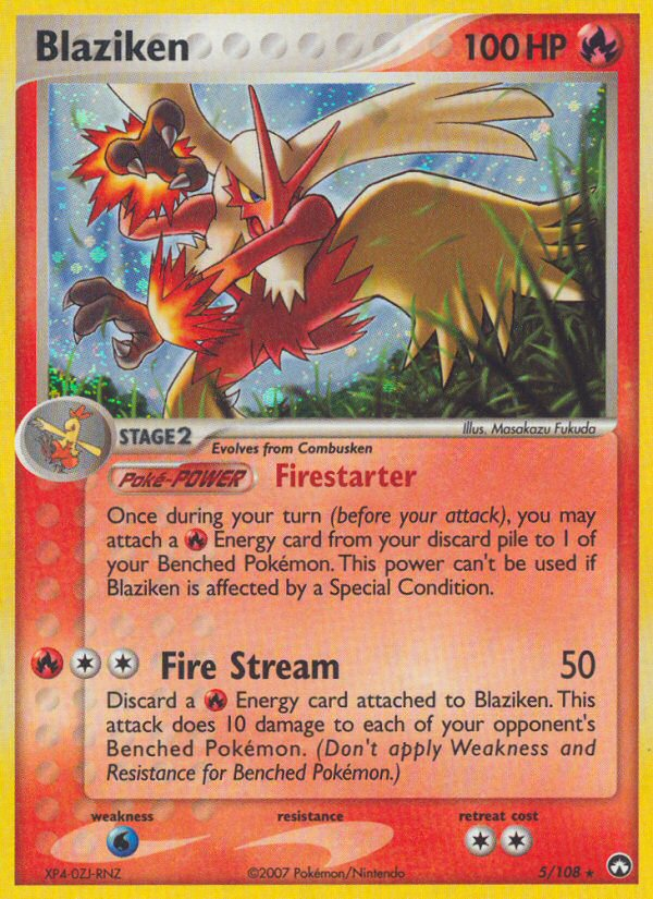 Blaziken (5/108) - Power Keepers Pokémon Card