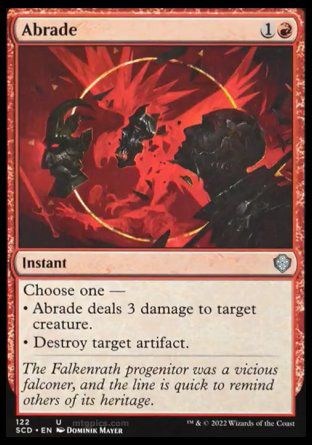 Abrade (Starter Commander Decks) Trading Card
