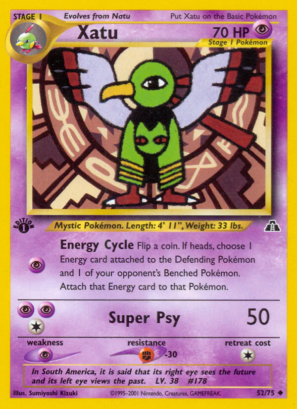 Xatu (52/75) - Neo Discovery Pokémon Card