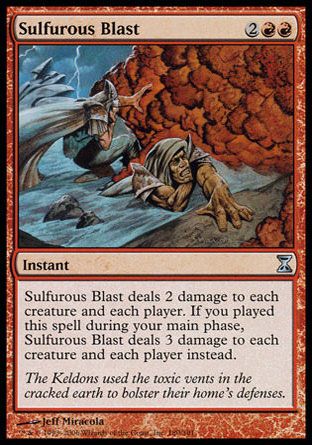 Sulfurous Blast (Time Spiral) Trading Card