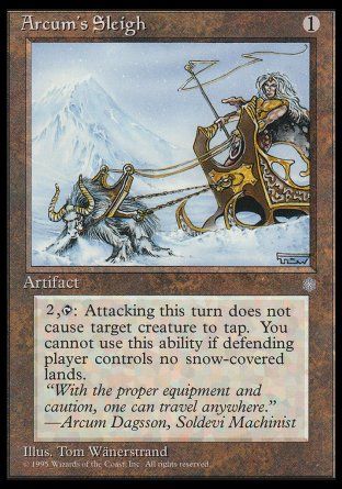 Arcum's Sleigh (Ice Age) Trading Card