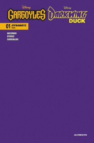 Gargoyles Darkwing Duck #1 (Cvr O Darkwing Purple Blank Authentix Foc Bonus Variant)