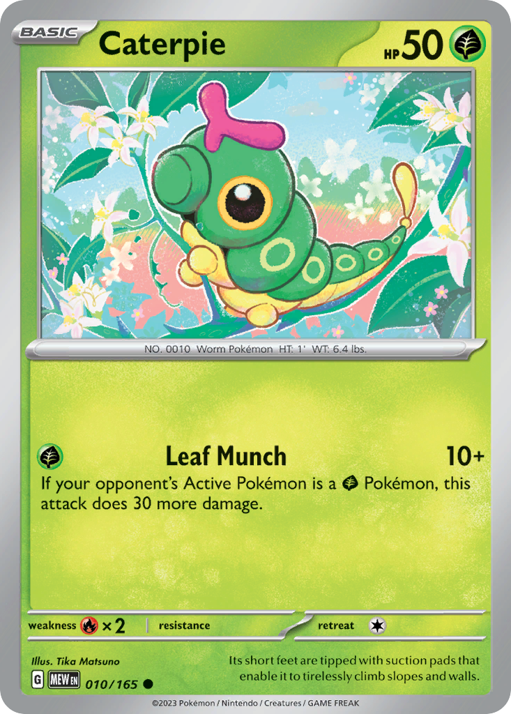 Caterpie (10/165) - 151 Pokémon Card