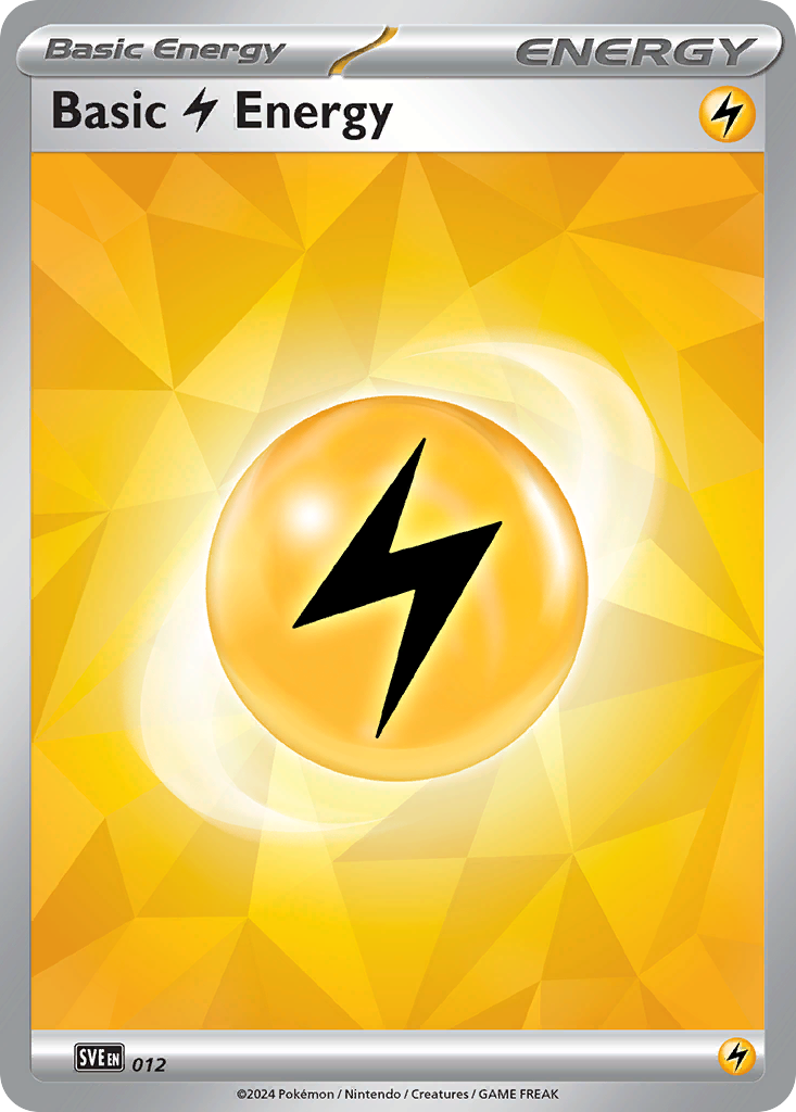 Basic Lightning Energy (12/16) - Scarlet & Violet Energies Pokémon Card