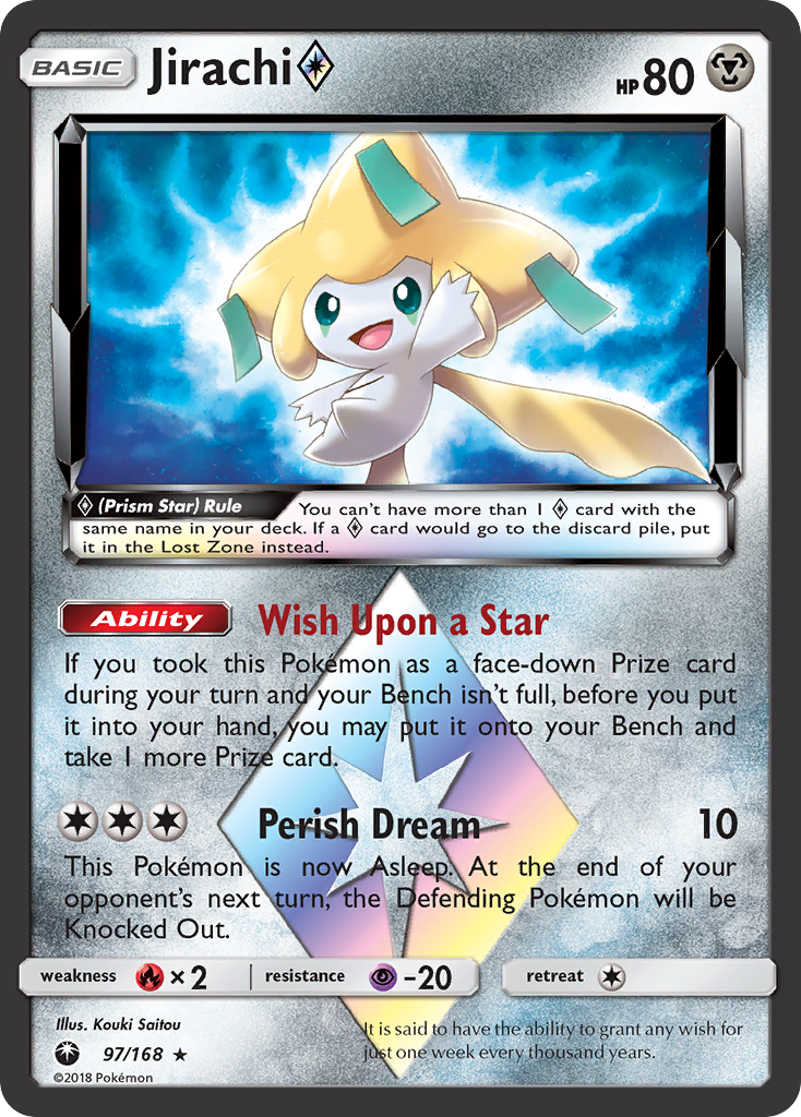 Jirachi ◇ Prism Star (97/168) - Celestial Storm Pokémon Card