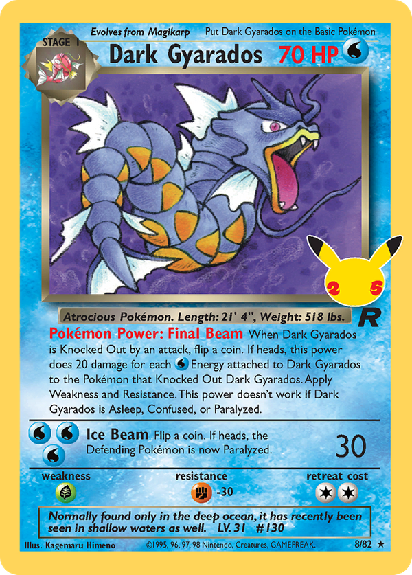 Dark Gyarados (8/25) - Celebrations: Classic Collection