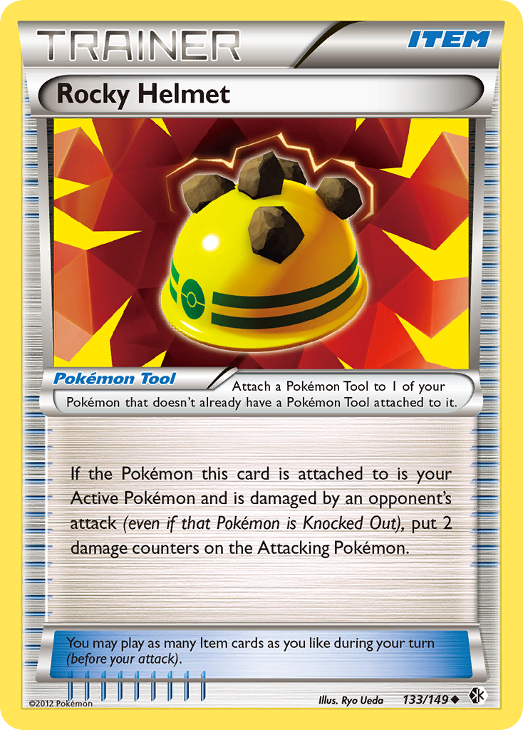 Rocky Helmet (Trainer: Pokémon Tool) (133/149) - Boundaries Crossed Pokémon Card