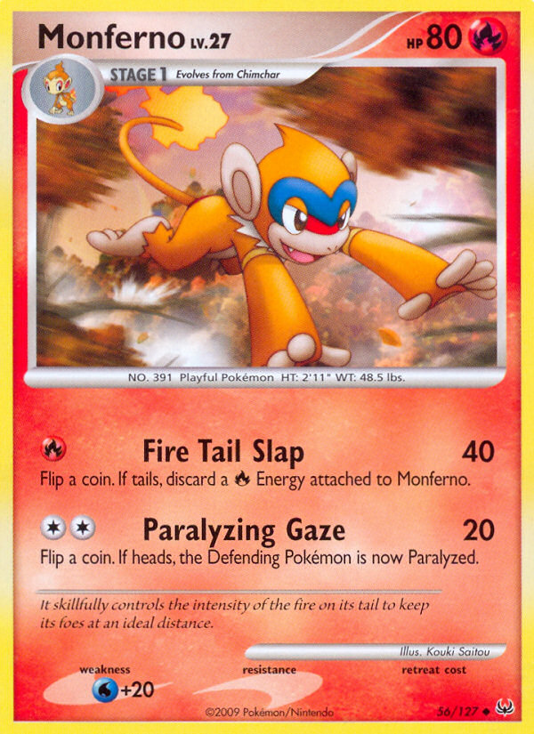 Monferno (56/127) - Platinum Pokémon Card