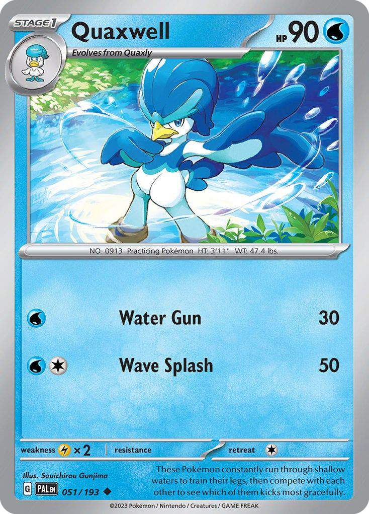 Quaxwell (51/193) - Paldea Evolved Pokémon Card