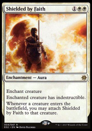 Shielded by Faith (Explorers of Ixalan) Trading Card