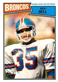 Ken Bell 1987 Topps #34 Sports Card