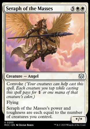 Seraph of the Masses (March of the Machine Commander Decks) Trading Card