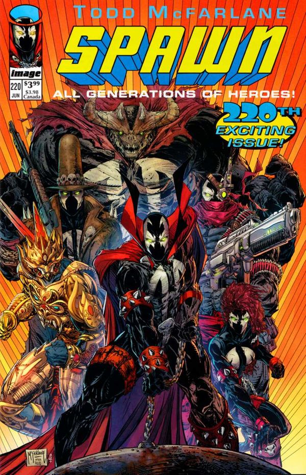 Spawn #220 (Todd McFarlane Youngblood Variant Cover)
