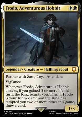 Frodo, Adventurous Hobbit (The Lord of the Rings Commander Decks) Trading Card