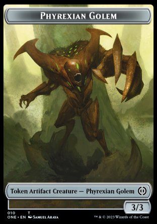 Phyrexian Golem (Phyrexia: All Will Be One) Trading Card