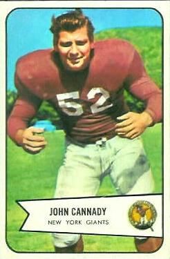 John Cannady 1954 Bowman #19 Sports Card