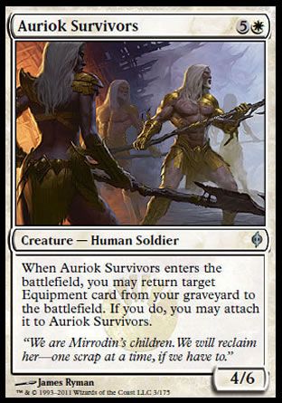 Auriok Survivors (New Phyrexia) Trading Card