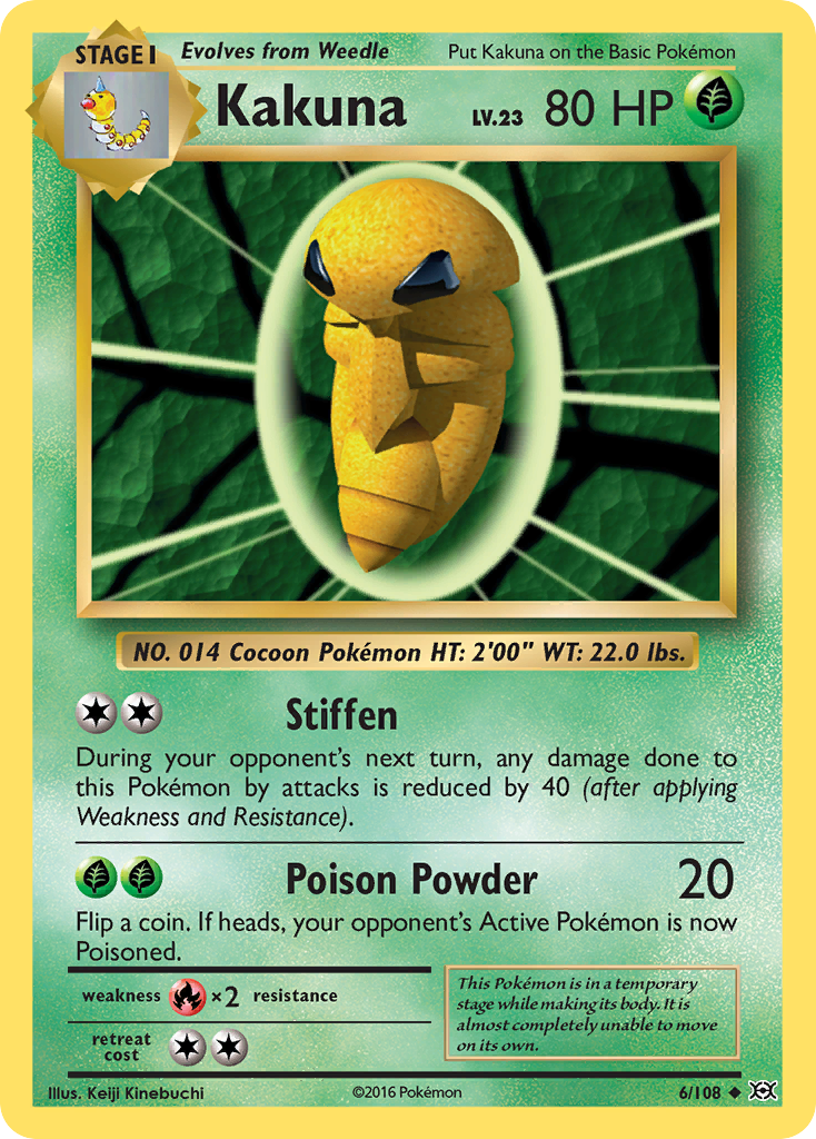 Kakuna (6/108) - Evolutions Pokémon Card