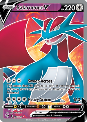Salamence V (185/189) - Darkness Ablaze
