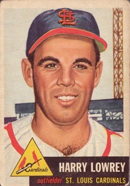 Harry "Peanuts" Lowrey 1953 Topps #16 Sports Card