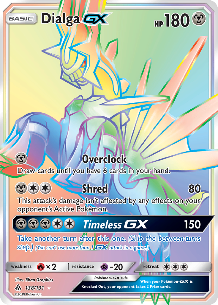 Dialga GX (138/131) - Forbidden Light Pokémon Card