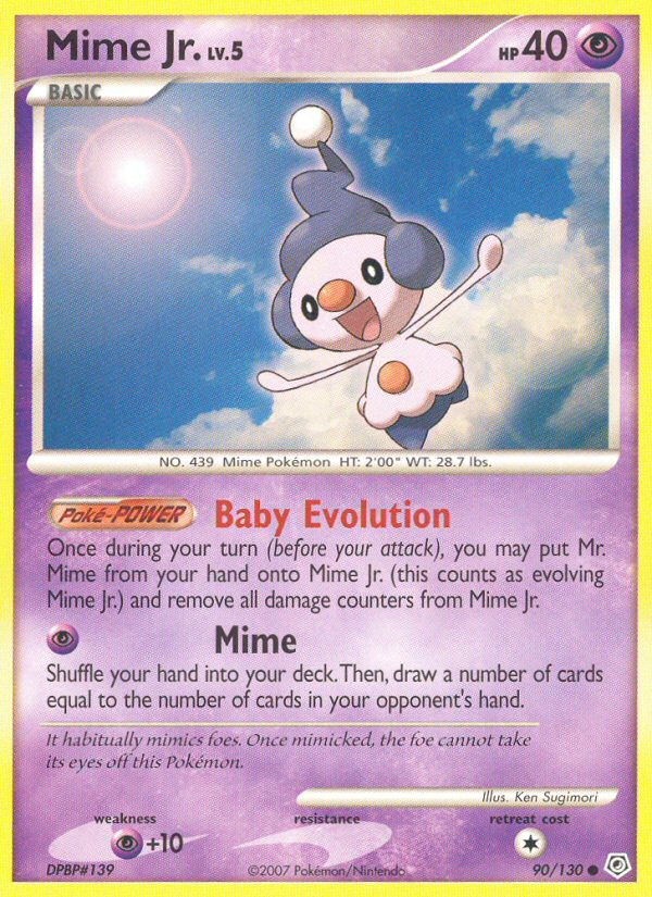 Mime Jr. (90/130) - Diamond & Pearl Pokémon Card