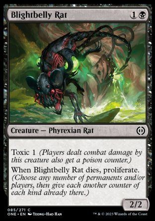 Blightbelly Rat (Phyrexia: All Will Be One) Trading Card