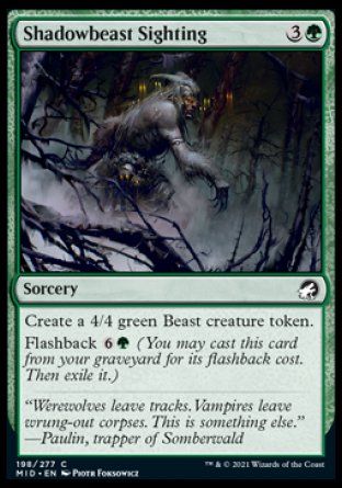 Shadowbeast Sighting (Innistrad: Midnight Hunt) Trading Card