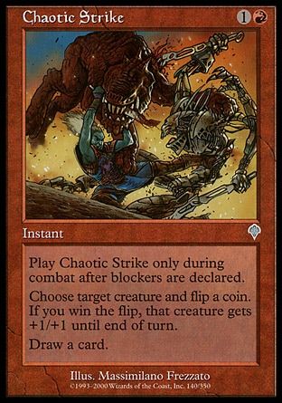 Chaotic Strike (Invasion) Trading Card