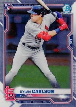 Dylan Carlson 2021 Bowman Chrome Baseball #45 Sports Card