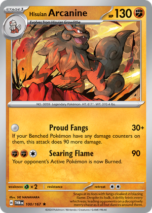 Hisuian Arcanine (100/167) - Twilight Masquerade