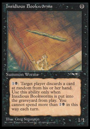 Insidious Bookworms (Alliances) (One Worm) Trading Card