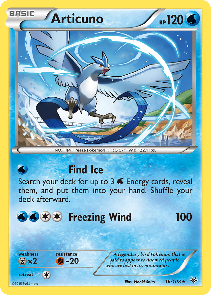 Articuno (16/108) - Roaring Skies Pokémon Card